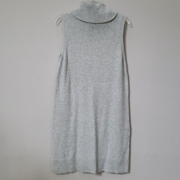 Halogen Sweater Tunic Dress Womens sz Medium Cashmere Blend Dove Gray - Picture 3 of 6